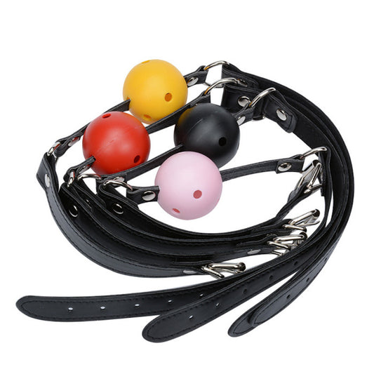 Adjustable Leather Ball Gag Fetish Restraint